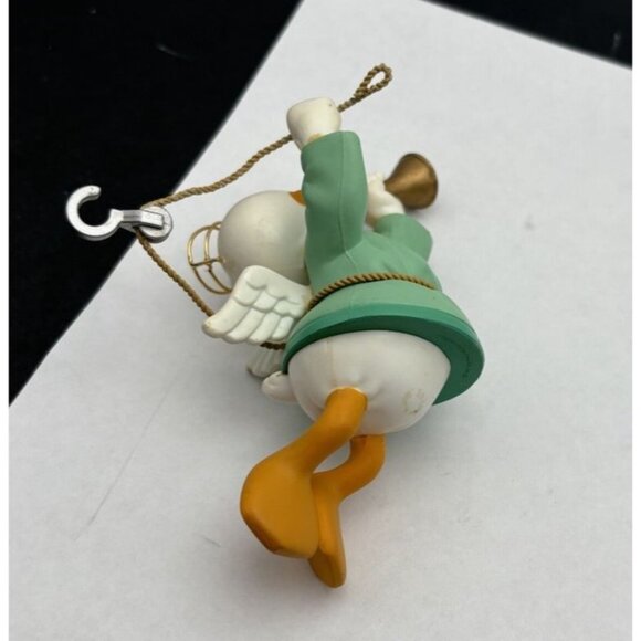Disney's Groliers DONALD DUCK Angel Playing Horn Christmas Tree Hanging Ornament - Picture 4 of 7